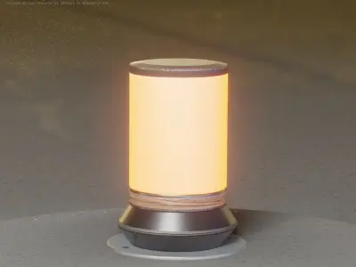 Wood Light-Column 2 - Low-Poly Street-Light Set-9 Low-poly 3D model