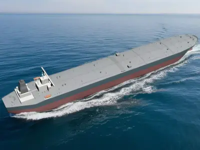 Large Crude Carrier Oil Tanker 3D Model 3D model