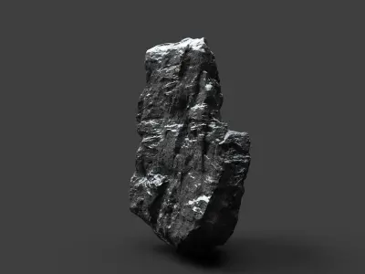 Snowy Rock 4-7 Low-poly 3D model