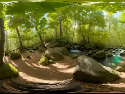 HDRI Forest Panoramas Low-poly 3D model