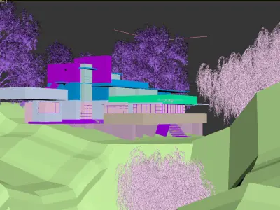 Falling Water house 3D model