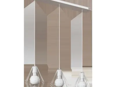 Chandelier VITALUCE Fiji trio 3xE27 max 60W 3D model