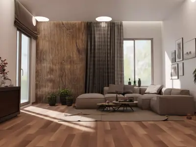 LIVING ROOM 3D model 78