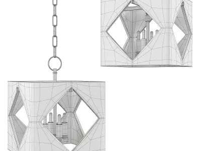 TRAVIS PENDANT Low-poly 3D model