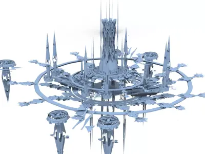Collossal Grand Sci fi Mega scape  3D model