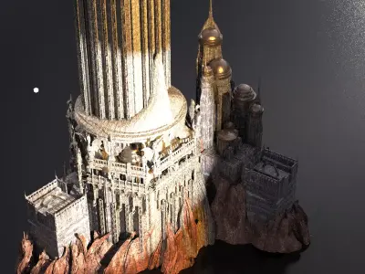 Motu Eternos Inspired Spire Collosal 3D model
