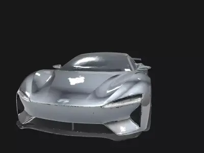 Futuristic Speedster Concept 3D Model 3D model
