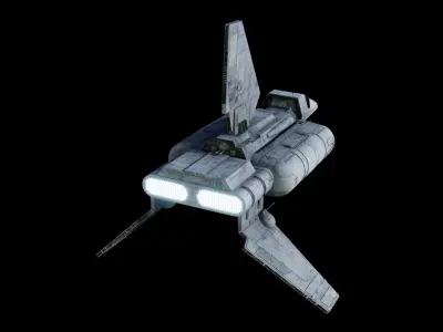 Sentinel-class landing craft  - Star Wars 3D model