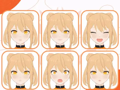 VRM SCIFI CYBERPUNK NEO URBAN MODERN FUTURISTIC CUTE SEXY 3D model