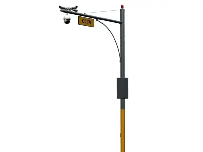 CCTV POLE 3D model