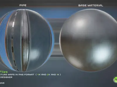 Stylized SciFi Modular Material Pack Texture