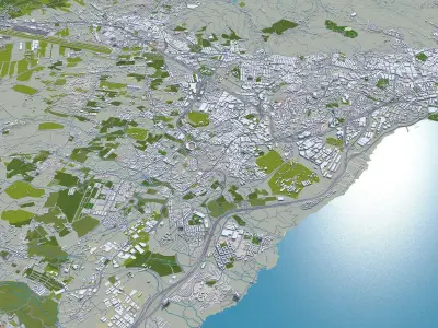 Santa Cruz De Tenerife Spain Low-poly 3D model