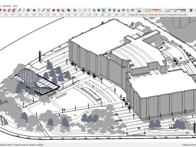 Sketchup Shopping Center 182 3D model