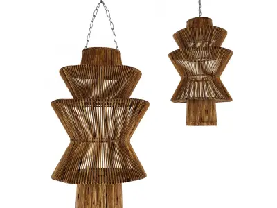 bamboo lamp 31 3D model