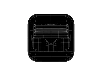 IOS Wallet Icon v1 001 Low-poly 3D model