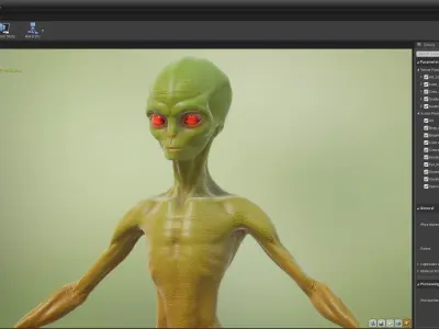 Alien UFO Low-poly 3D model buy