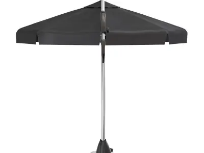 Hanging parasol HAUGESUND D300 black JYSK 3D model