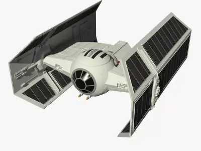 TIE Advanced x1 3D model