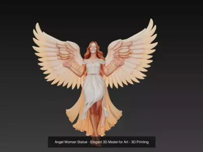 Heavenly Grace - Angel Sculpture Collection 3D Model Pack