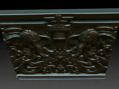 Indian Temple Wall basrelief 15 240614 3D print model