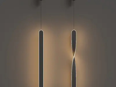 Stix pendant light 3D model
