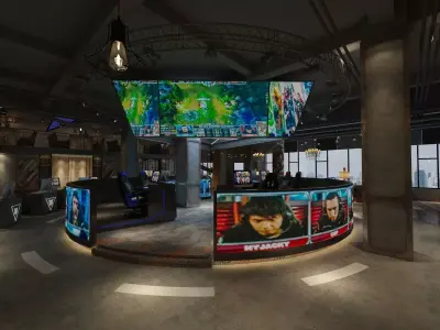 Internet Cafe 3D model