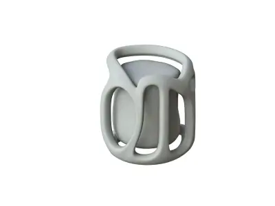 SciFi Shape Object Low Poly  Low-poly 3D model