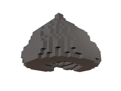 Pixel Pile of Poo v1 003 Low-poly 3D model