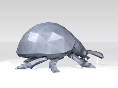 Ladybird Low Poligonal 3D model