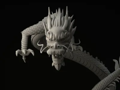 Asian dragon model 3D model