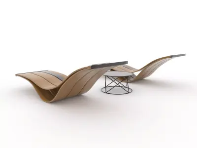 Sun Lounger 07 3D model