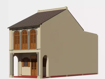 Malaysia Shophouse 1760 3D model