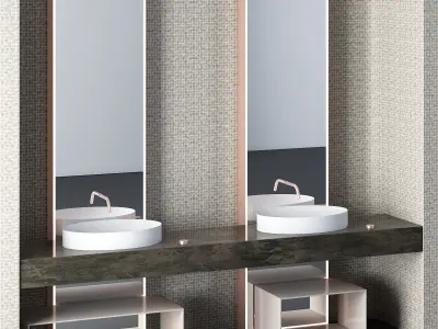 Bathroom Furniture Collection 3D Model Pack