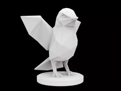 Geometric Eagle Statue 3D Print Model 3D print model