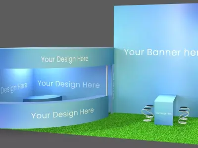 event exhibition booth 3D model