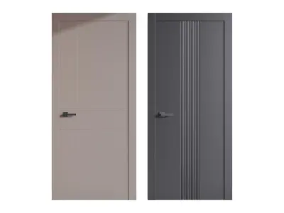 Modern entrance door 85 3D model