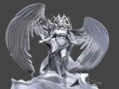 High Angel Guardian 5 3D model
