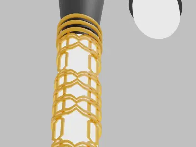City Street Lamp low poly Low-poly 3D model