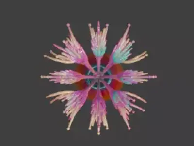 Stylized Cartoon Celebration Fireworks Bottle 3D Model Low-poly 3D model