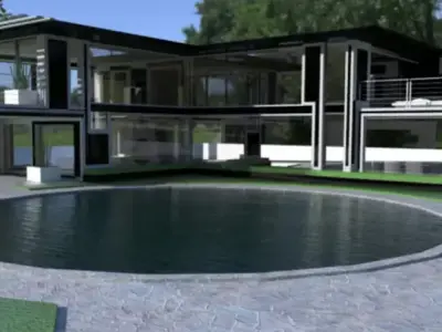 Modern house 3D model 41