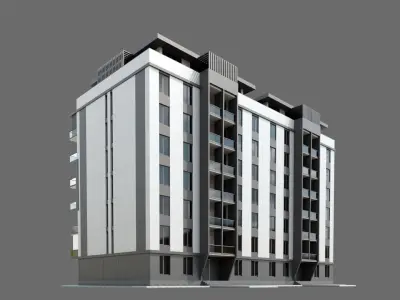 Residental Building ID038 3D model