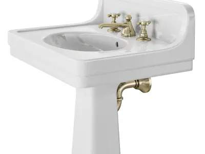 Waterworks Alden on pedestal 3D model