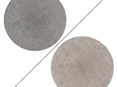 Round Rug Set 188 3D model