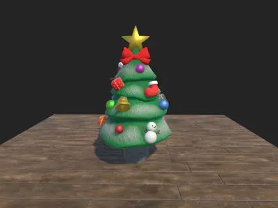 Low-poly Christmas Tree Low-poly 3D model