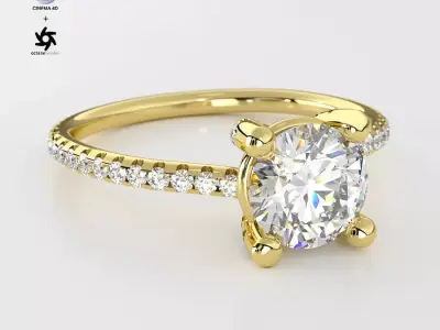 Jewelry Render Scene Setup For Cinema 4D Octane Render Pack2 3D model