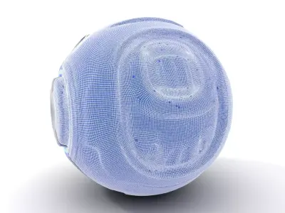 Futuristic Holographic Sphere Model Pack Low-poly 3D model