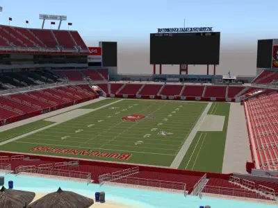 Raymond James Stadium - Florida 3D model