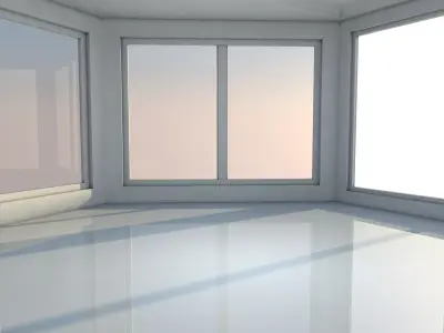 Sci Fi Room Low-poly 3D model 16