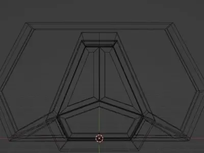 Scifi Door with door frame Free low-poly 3D model