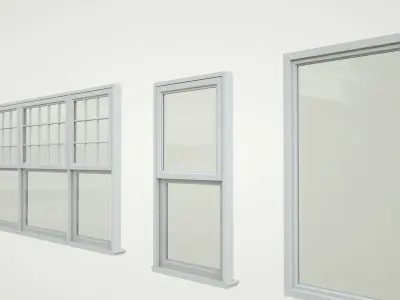 low-poly windows pack Low-poly 3D model